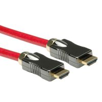 ROLINE HDMI 8K (7680 x 4320) Ultra HD Cable met Ethernet, M/M, rood, 3 m - thumbnail