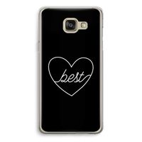 Best heart black: Samsung Galaxy A5 (2016) Transparant Hoesje