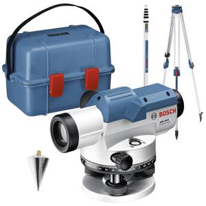 Bosch Professional GOL 20 D + BT160 + GR500 Optisch nivelleerinstrument Incl. statief Reikwijdte (max.): 60 m Optische vergroting (max.): 20 x