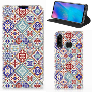 Huawei P30 Lite New Edition Standcase Tiles Color