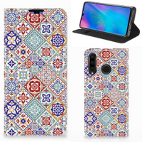 Huawei P30 Lite New Edition Standcase Tiles Color - thumbnail