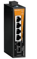 Weidmüller IE-SW-BL05-4TX-1SC Unmanaged Fast Ethernet (10/100) Zwart, Oranje