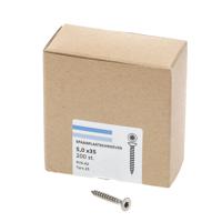 Spaanplaatschroef roestvaststaal A2 platkop torx-25 5.0X35 voldraad (200)