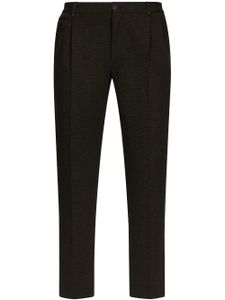 Dolce & Gabbana pressed-crease tailored trousers - Noir