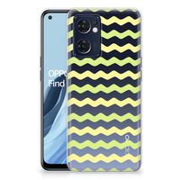 OPPO Reno 7 5G | Find X5 Lite TPU bumper Waves Yellow - thumbnail