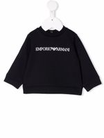 Emporio Armani Kids t-shirt à logo imprimé - Bleu - thumbnail