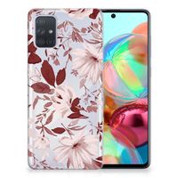 Hoesje maken Samsung Galaxy A71 Watercolor Flowers - thumbnail