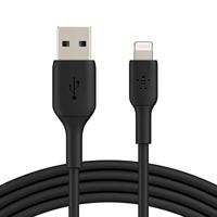 Belkin Lightning-kabel (Boost Charge Lightning/USB-kabel voor iPhone, iPad, AirPods) MFi-gecertificeerde iPhone-laadkabel (zwart, 1 m)