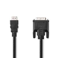 Nedis HDMI Kabel | HDMI | DVI-D 24+1-Pins Male | 3 m | 1 stuks - CCGB34800BK30 CCGB34800BK30