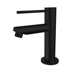 Best Design Toiletkraan Nero-Ribera Uitloop Recht 14 cm 1-hendel Mat Zwart