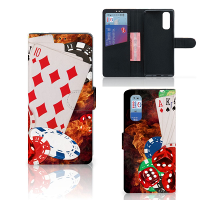 OPPO Find X2 Wallet Case met Pasjes Casino OPPO Find X2 Wallet Case met Pasjes Casino