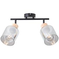 Brilliant Plafondlamp Weald 2-lichts zwart 99838/93