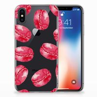 Apple iPhone X | Xs Siliconen Case Pink Macarons - thumbnail