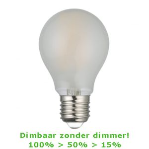 LED E27-A60 Filament 7,5 Watt - 2700K - 3 Staps Dimbaar