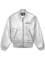 Apparis veste bomber à effet métallisé - Argent