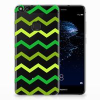 Huawei P10 Lite TPU bumper Zigzag Groen - thumbnail