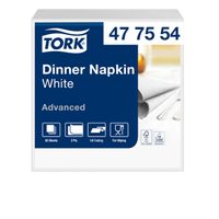 Dinnerservetten Tork 1/8 vouw 2-laags 150st wit 477554