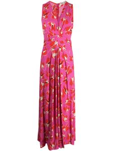 DVF Diane von Furstenberg Ace floral-print maxi dress - Rose