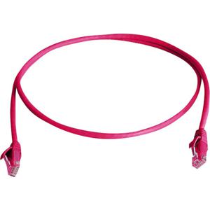 Telegärtner L00000A0291 RJ45 Netwerkkabel, patchkabel CAT 6 U/UTP 1.00 m Rood Vlambestendig, Halogeenvrij 1 stuk(s)