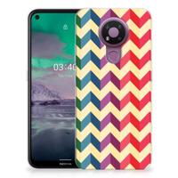 Nokia 3.4 TPU bumper Zigzag Multi Color