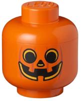 LEGO opbergbox hoofd pompoen klein 16 x 18,5 cm pp oranje