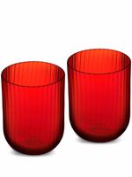 Dolce & Gabbana lot de deux verres Murano soufflés à la main - Orange