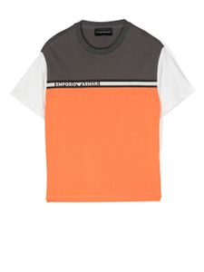 Emporio Armani Kids t-shirt à logo imprimé - Vert