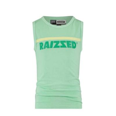 Raizzed mouwloos T-shirt Hidalgo met logo pastel groen