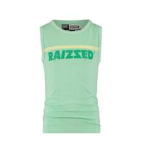 Raizzed mouwloos T-shirt Hidalgo met logo pastel groen