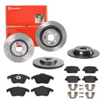 Remmenset, remschijf BREMBO, Remschijftype: Geperforeerd, Inbouwplaats: Achteras: , u.a. für Ford - thumbnail