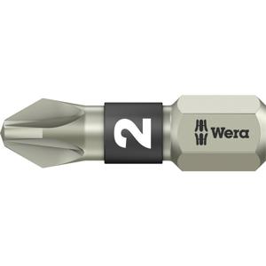 Wera 3855/1 TS PZ 2 X 25 MM 05071021001 Kruis-bit PZ 2 RVS D 6.3 1 stuk(s)