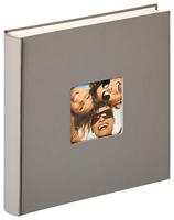 walther design fotoalbum grijs 30 x 30 cm met omslaguitsparing, Fun FA-208-X