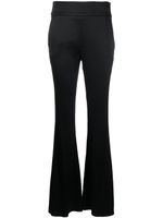 Genny pantalon évasé à taille haute - Noir