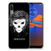 Silicone Back Case Motorola Moto E6 Plus Skull Hair - thumbnail