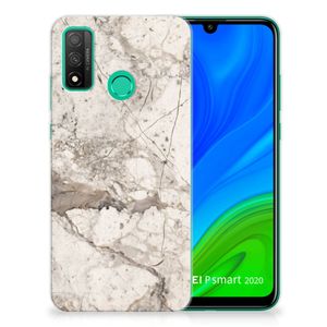 Huawei P Smart 2020 TPU Siliconen Hoesje Marmer Beige