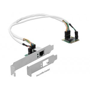 Mini PCle I/O PCle half size 1x Gigabit Lan Netwerkadapter