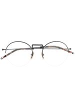 Thom Browne Eyewear lunettes de vue à monture ronde - Noir - thumbnail