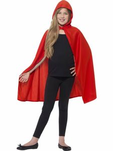 Cape met capuchon kind rood