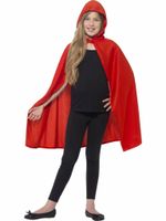 Cape met capuchon kind rood