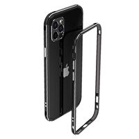 Polar Lights Style iPhone 12 Pro metalen bumper - zwart / zilver