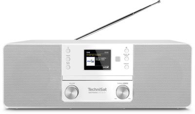 TechniSat DIGITRADIO 370 CD IR Radio DAB+, DAB, VHF (FM), Internet WiFi, Bluetooth, CD, USB, Internetradio Incl. afstandsbediening Wit