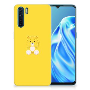 OPPO A91 Telefoonhoesje met Naam Baby Leopard