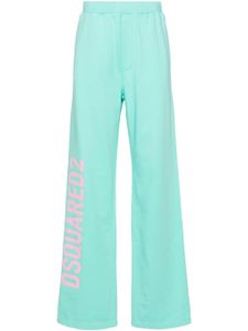 DSQUARED2 pantalon de jogging à logo imprimé - Vert