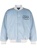 GCDS veste bomber à logo graffiti - Bleu