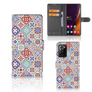 Samsung Galaxy Note20 Ultra Bookcase Tiles Color