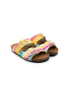 Missoni Kids sandales à double boucles - Jaune