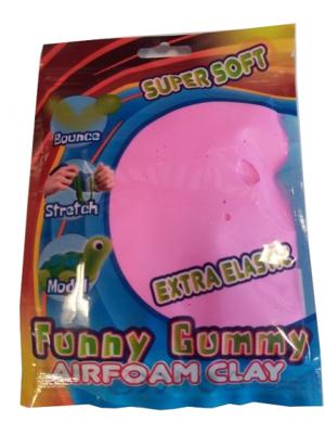 Funny klei Gummy Airfoam junior 55 gram roze Funny klei Gummy Airfoam junior 55 gram roze