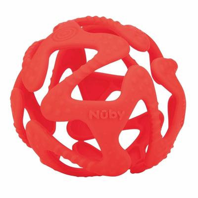 Nuby Bijtbal Junior 15,9 Cm Siliconen Rood