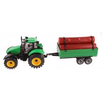 Lg-imports Tractor Met Houtoplegger 45 Cm Frictie Groen