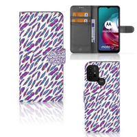 Motorola Moto G10 | G20 | G30 Telefoon Hoesje Feathers Color - thumbnail